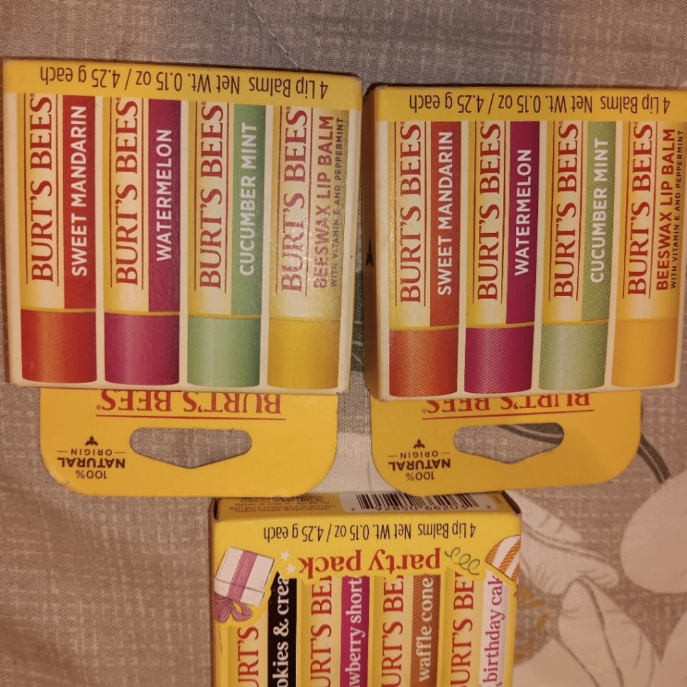 Brand new Burts Bees lip care products